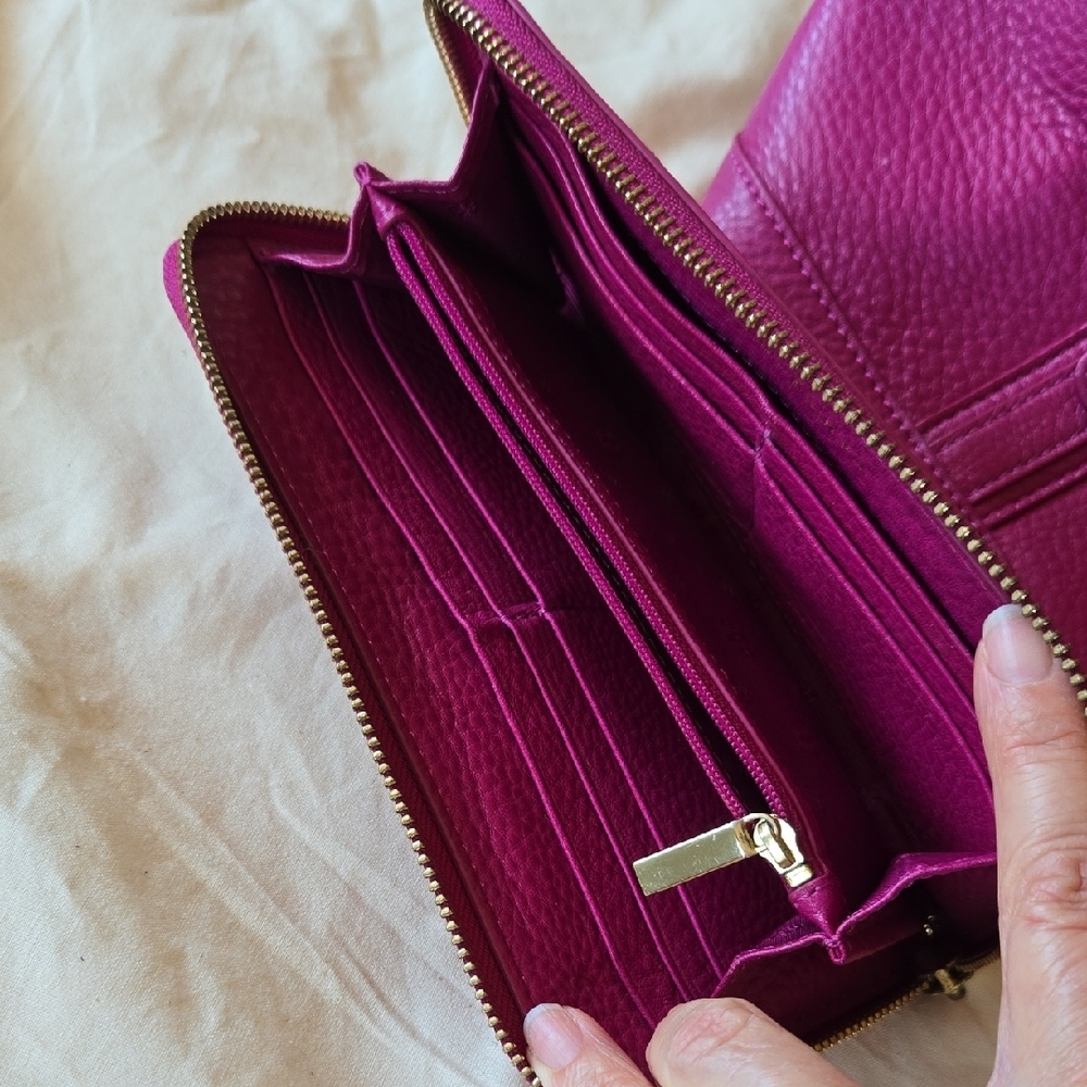 Tory Burch Pink Tote Pebbled Leather - Picture 7 of 9